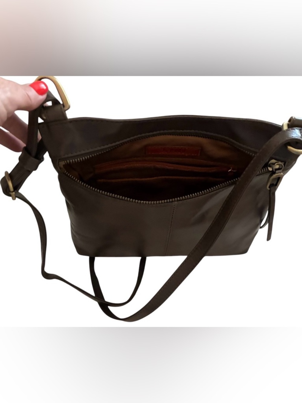Like New HOBO Cambel Crossbody color Hearthstone